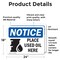Signmission Place Used Oil Here, 24 in W x Rectangle, Vinyl Decal OS-2PACK-NS-D-1824-L-16351 - alternate 5